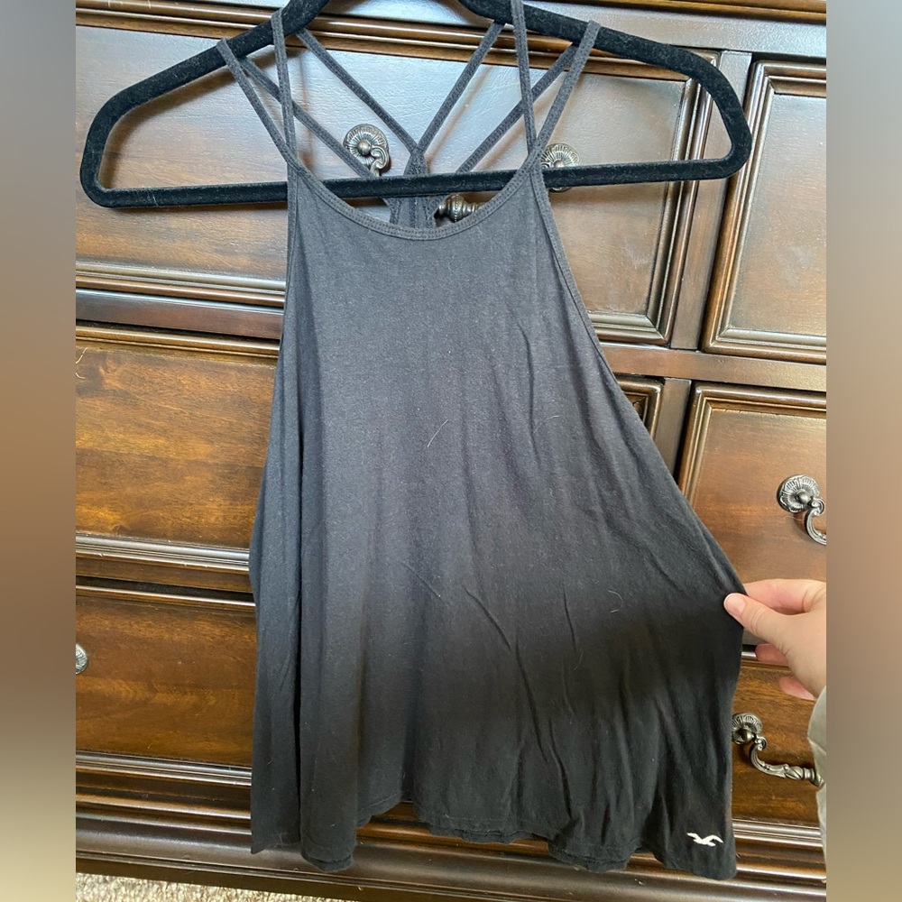 Hollister, Size Medium, Faded Black High Neck Tank Top